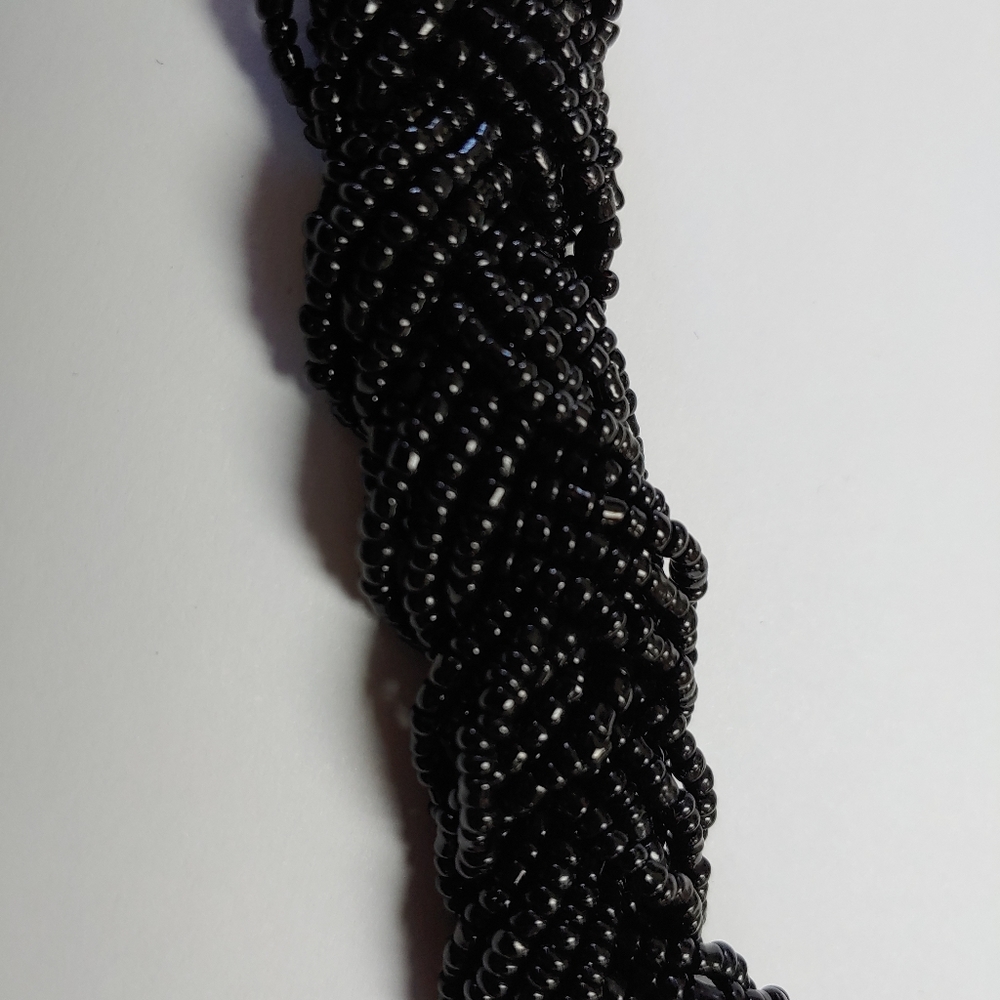 Black bead bracelet